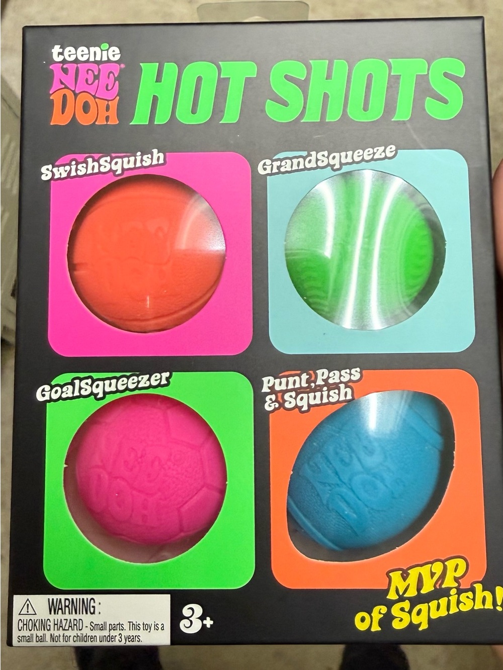 🔥 RARE Teenie NeeDoh Hot Shots 4-Pack – New & Sealed! 🔥